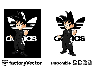 Factory Vector - Goku traje adidas