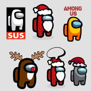 Among Pack personajes navideños