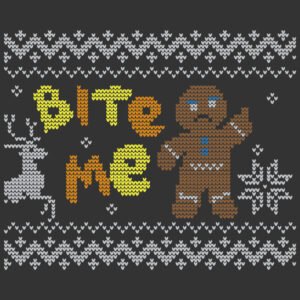 Bite me hombrecito galleta