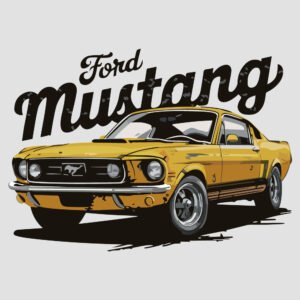 FORD MUSTANG AMARILLO DESGASTADO