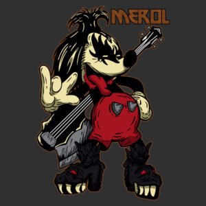 Merol kiss mickey mouse Gene Simmons