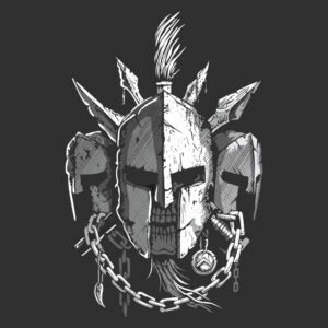 cascos de guerreros romanos muertos