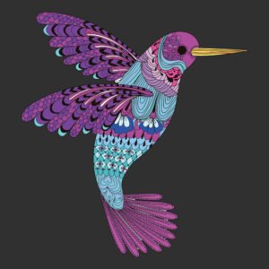 colibri morado