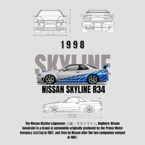 diseños autos nissan skyline r34