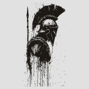 espartano de lado perfil