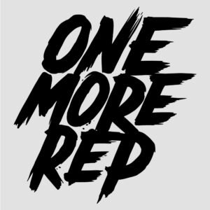 una repetición más desgastado lettering vector