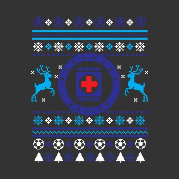 Club Cruz Azul Futbol Ugly Christmas Sweater - FactoryVector