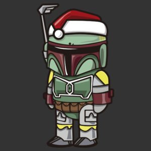 Din Djarin Star Wars navideño