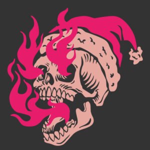 Fire skull Christmas