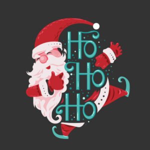 Ho ho ho Lettering Santa