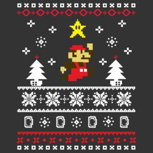 Mario Bros Pixel Navidad