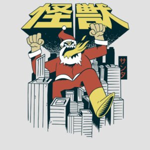 Mega Santa gozilla destructor