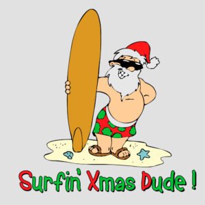 SURFING XMAS DUDE