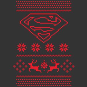 Superman Pixel Navideño