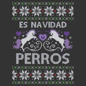 Unicornios es Navidad Perros