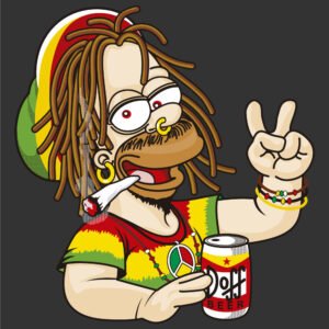 Homero Simpson doff beer