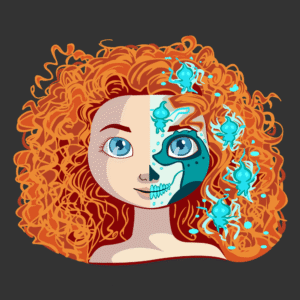 Princesa Mérida Valiente Día de Muertos