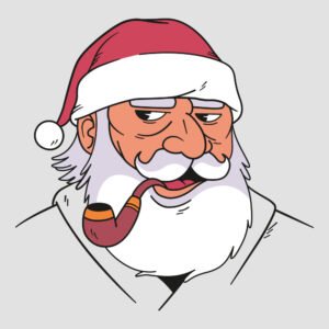 Santa fumando