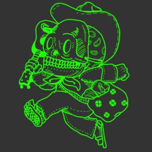 dia de los muertos catrin neon