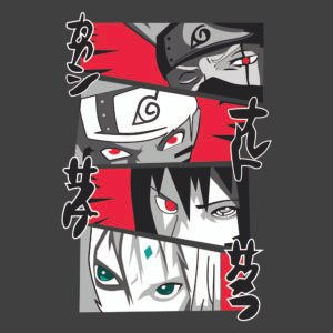 naruto rostros equipo 7