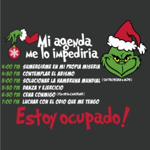 playera de agenda grinch