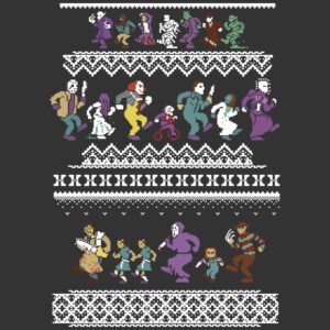 serial killers halloween ugly sweater