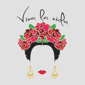 viva la vida Frida Kahlo silueta