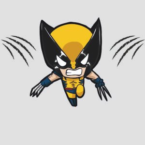 wolverine chibi ilustracion