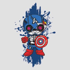 Capitan America Dia de muertos