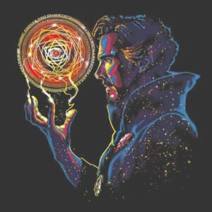 Doctor Strange neon illustration