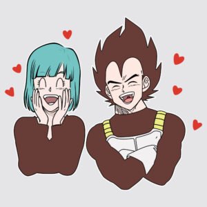 Dragon Ball bulma y vegeta