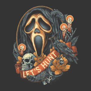 Ghostface lets hunt art tattoo
