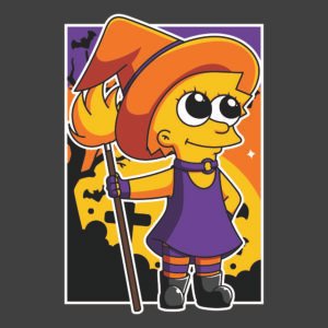 Lisa brujita halloween