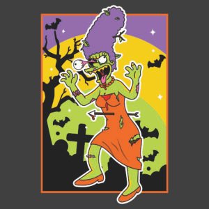 Marge Simpson zombie halloween