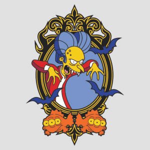 mr burns Drácula halloween