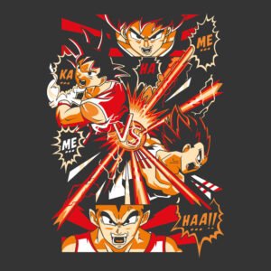 Goku and Vegeta Kame hame ha power attack