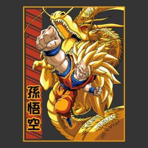 Gokú fase tres dragón dorado