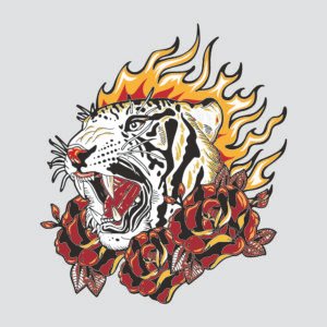 Tigre arte tatuaje