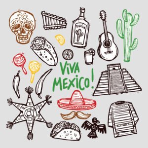 Viva México íconos