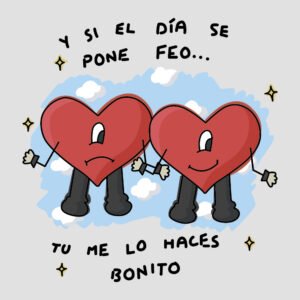 corazones enamorados bad bunny verano sin ti