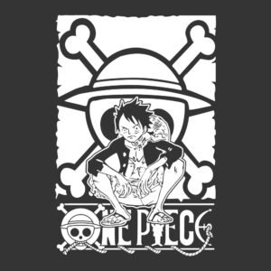 one piece blanco y negro