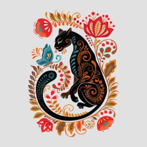 Puma con florituras