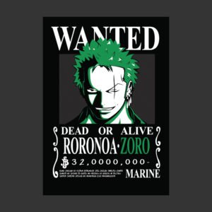 wanted roronoa zoro