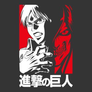 shingeki no kyojin Eren Jaeger mitad Titan de Ataque