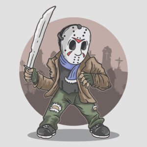 jason halloween mascot figure illustration