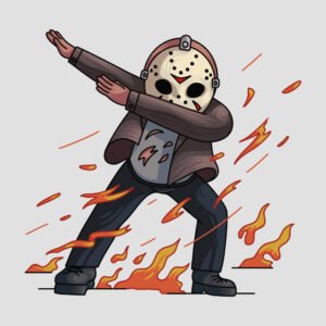 jason voorhees dabbing style halloween cute