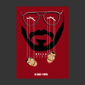 Casa de papel Profesor Titere